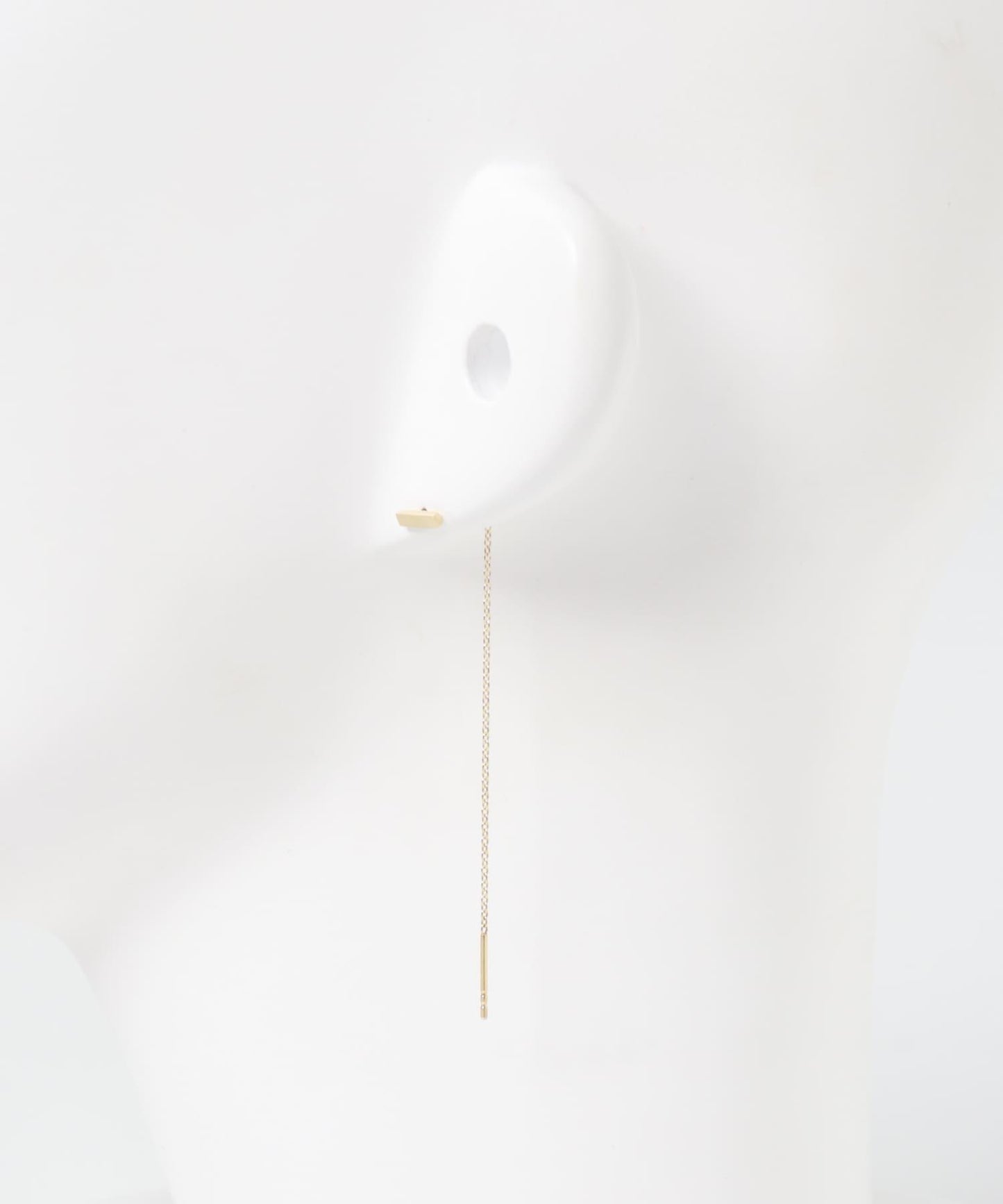 TOM WOOD 簡約金色耳鏈 64mm