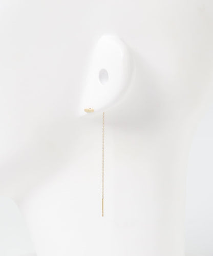 TOM WOOD 簡約金色耳鏈 64mm