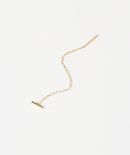 TOM WOOD 簡約金色耳鏈 64mm