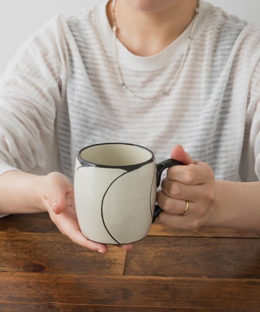 利左エ門窯 NEZIRI・梅（太鼓）馬克杯