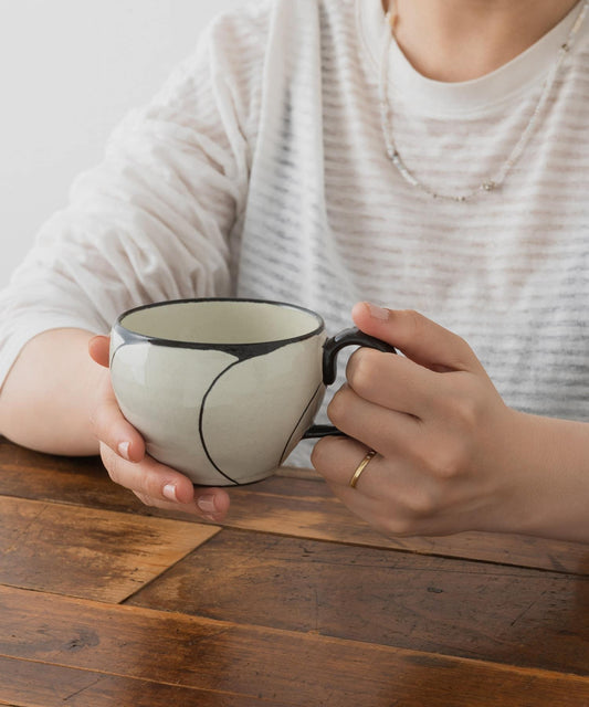 利左エ門窯 NEZIRI・梅花迷你馬克杯