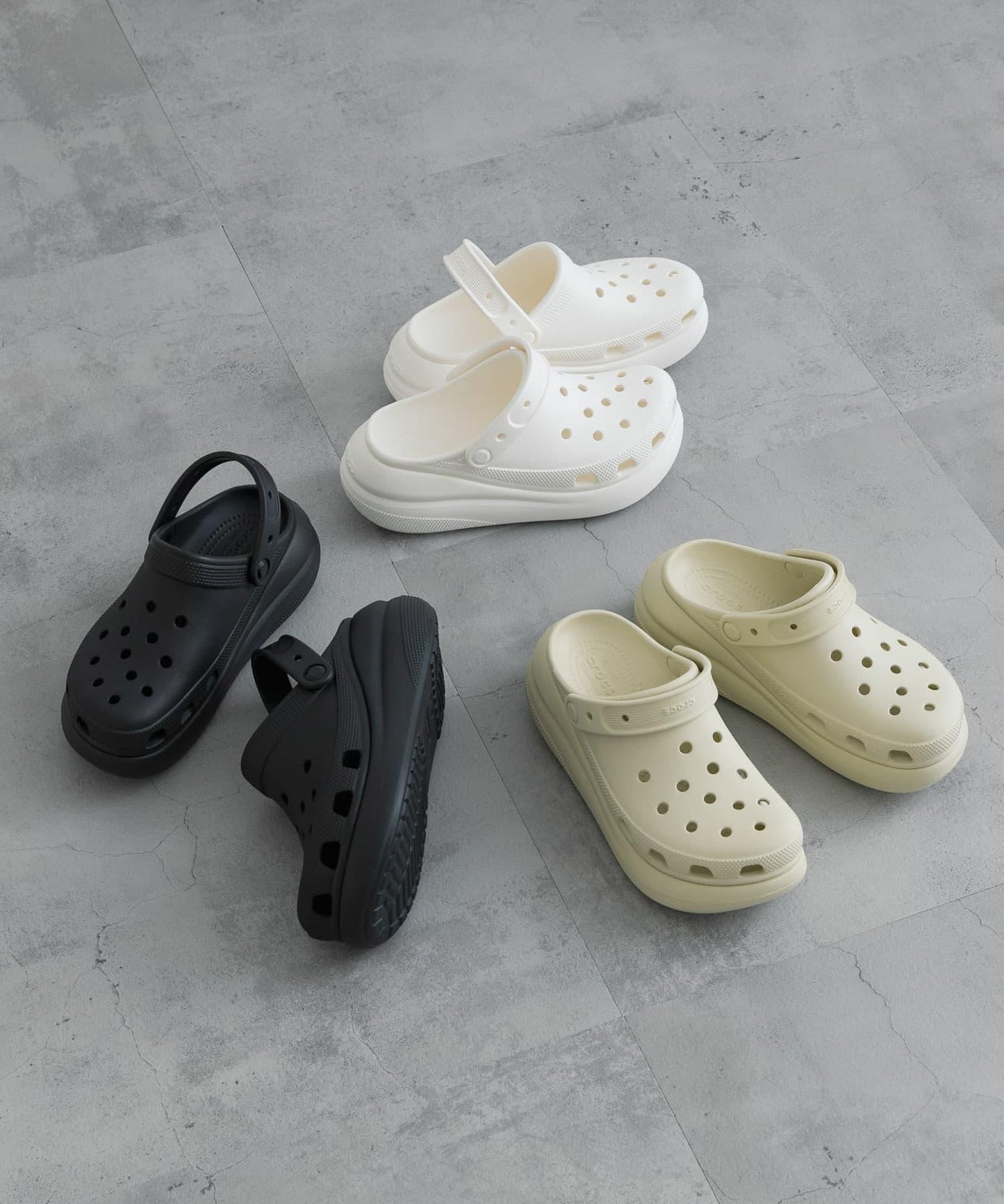 Crocs 厚底洞洞鞋