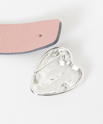 A VACATION 心形銀色腰帶