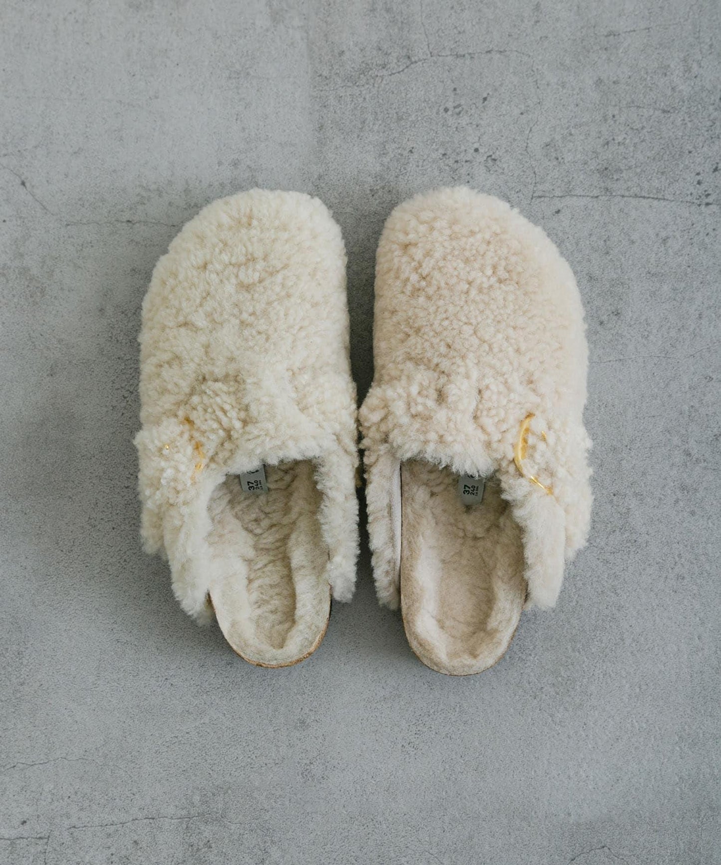 BIRKENSTOCK BOSTON 大扣泰迪毛拖鞋