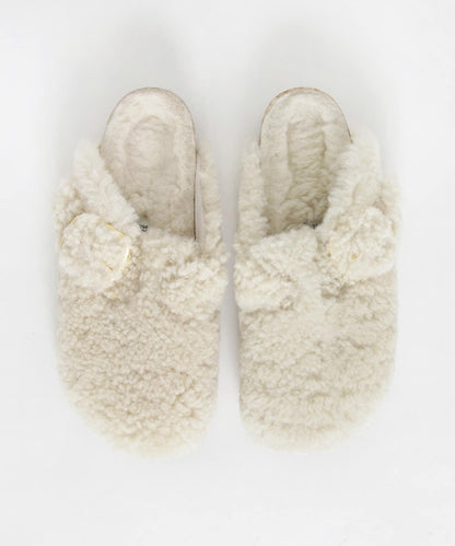 BIRKENSTOCK BOSTON 大扣泰迪毛拖鞋