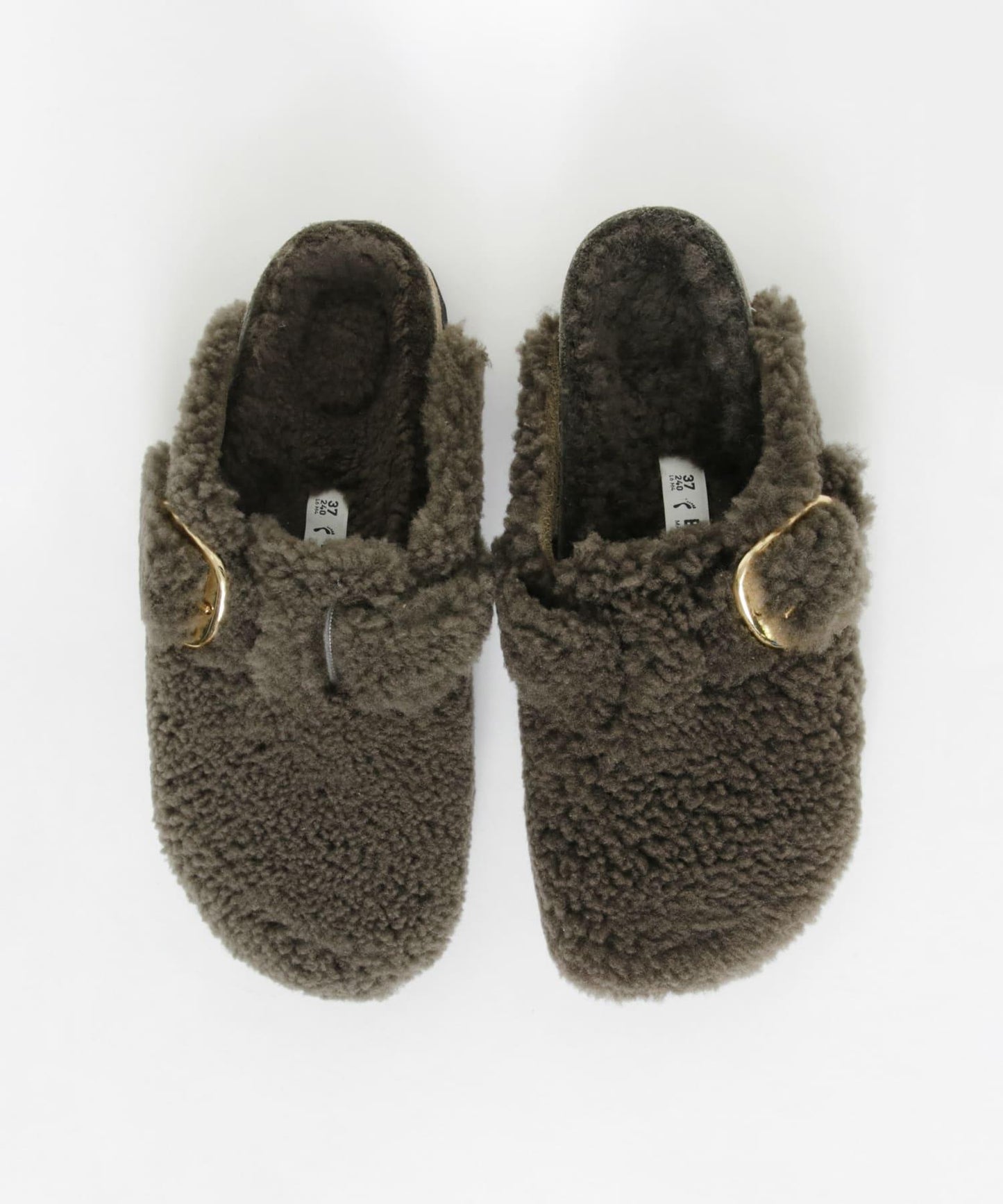 BIRKENSTOCK BOSTON 大扣泰迪毛拖鞋