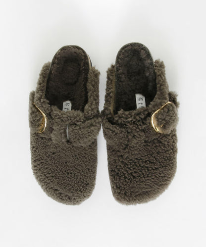 BIRKENSTOCK BOSTON 大扣泰迪毛拖鞋