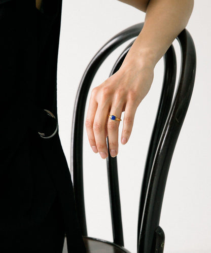 decor『デコール』 石頭戒指 青金石