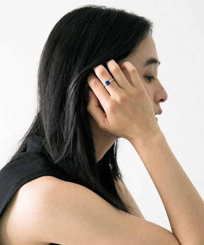 decor『デコール』 石頭戒指 青金石