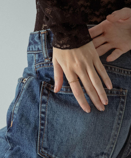 decor『デコール』18K矩形戒指