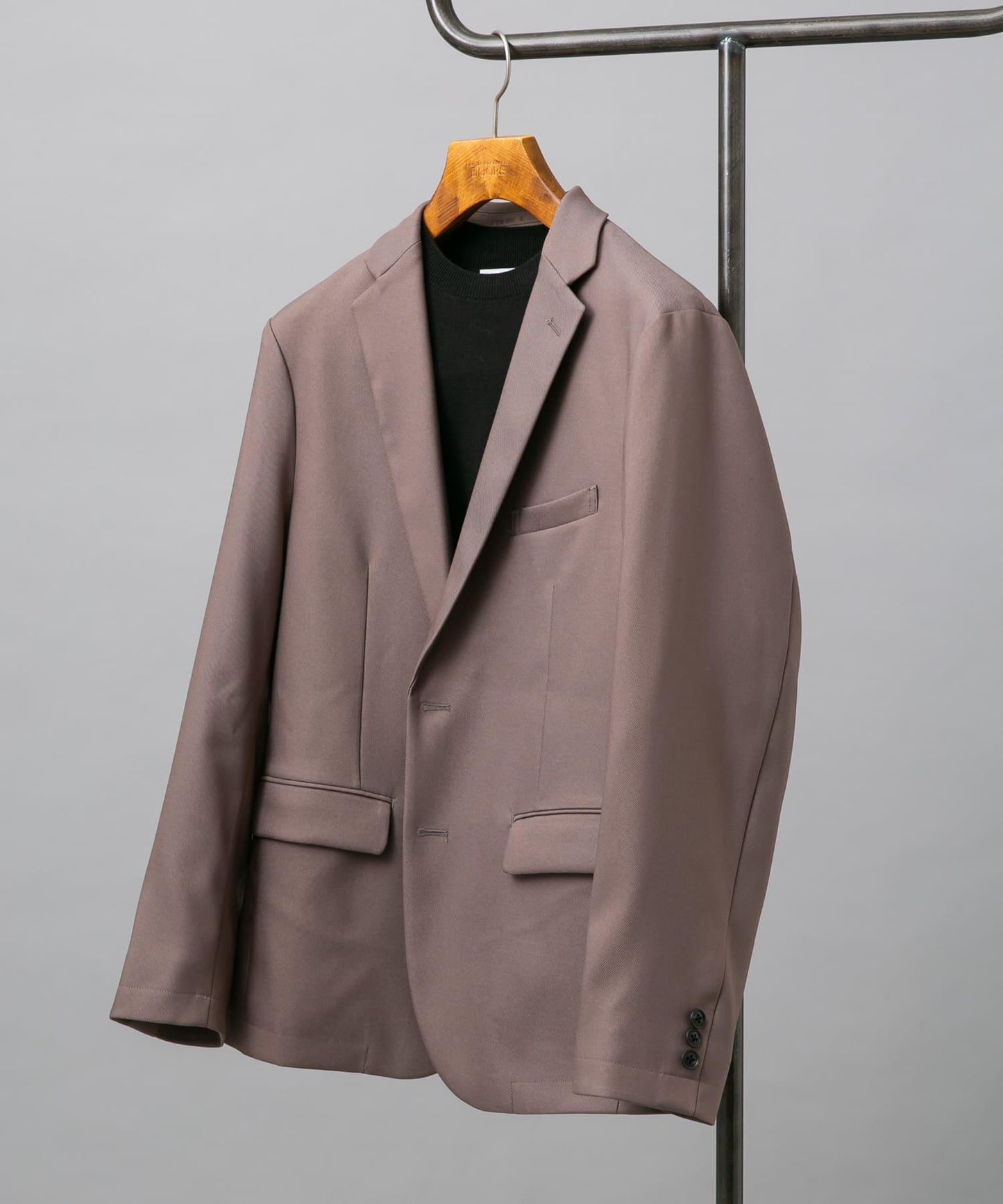 防皺/易打理 LIFE STYLE TAILOR 仿羊毛斜紋彈力西裝夾克