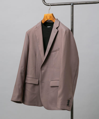 防皺/易打理 LIFE STYLE TAILOR 仿羊毛斜紋彈力西裝夾克