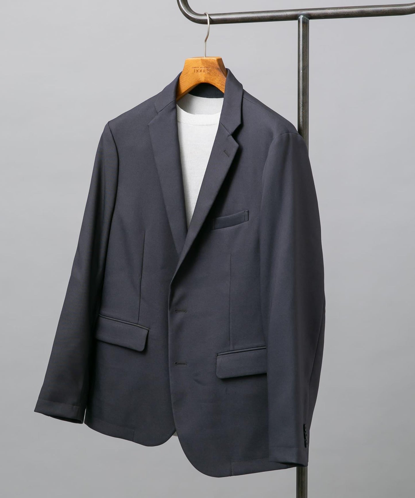 防皺/易打理 LIFE STYLE TAILOR 仿羊毛斜紋彈力西裝夾克