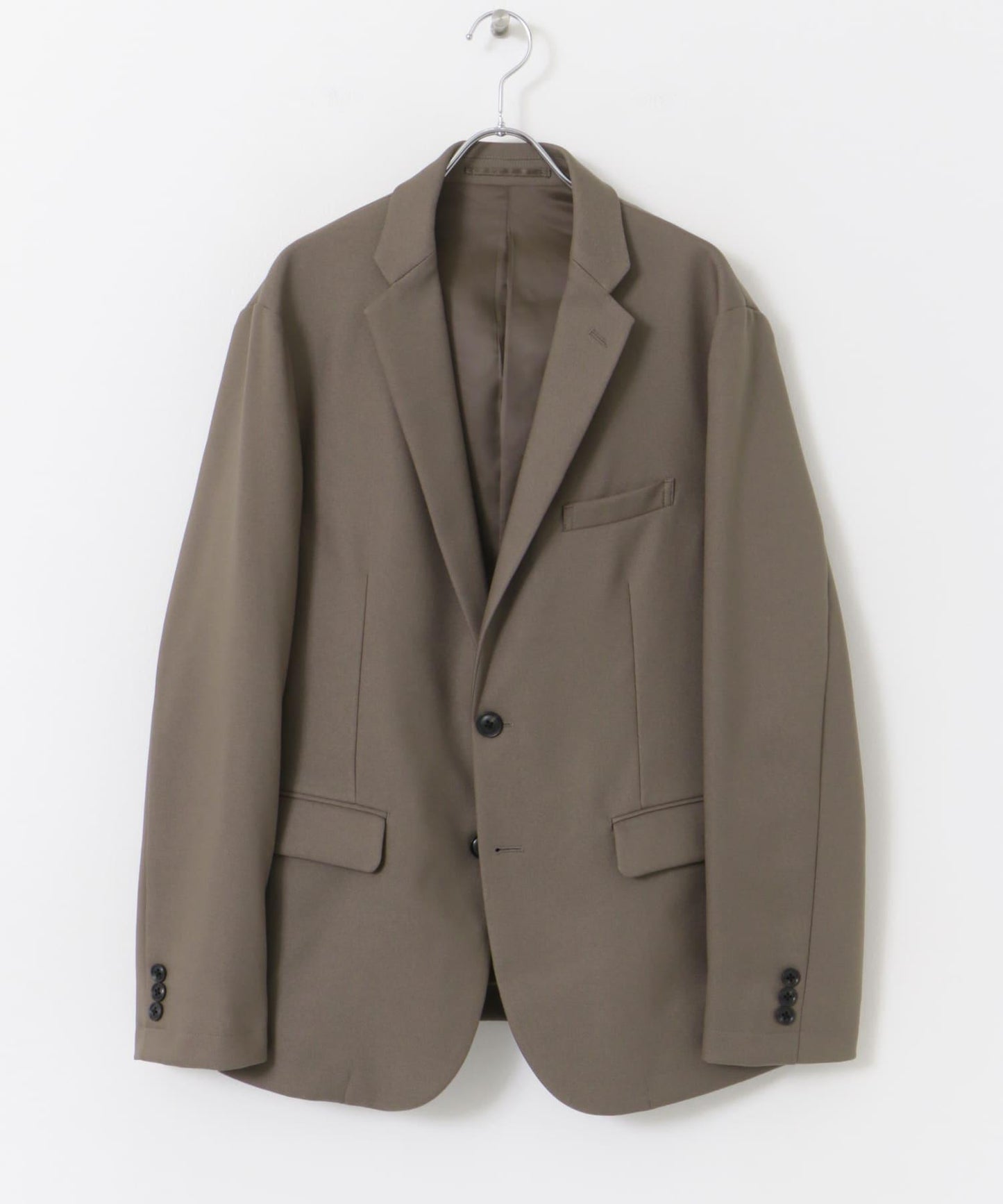 防皺/易打理 LIFE STYLE TAILOR 仿羊毛斜紋彈力西裝夾克