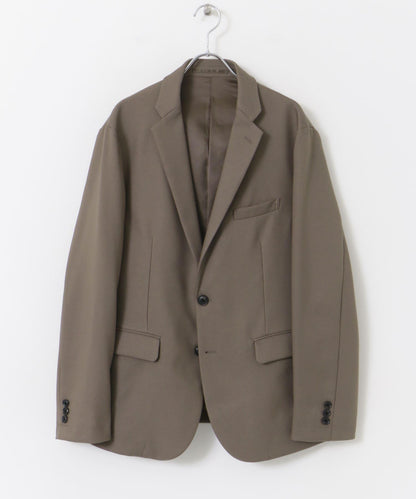 防皺/易打理 LIFE STYLE TAILOR 仿羊毛斜紋彈力西裝夾克