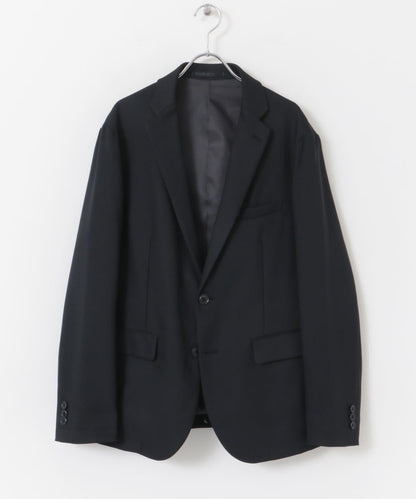 防皺/易打理 LIFE STYLE TAILOR 仿羊毛斜紋彈力西裝夾克