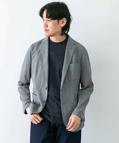 「易護理/速幹」LIFE STYLE TAILOR 混色針織休閒西裝外套