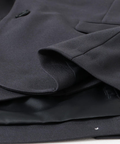 防皺/易打理 LIFE STYLE TAILOR 仿羊毛斜紋彈力西裝夾克