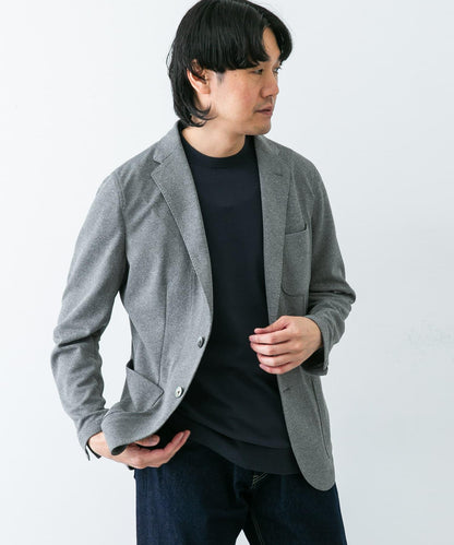 「易護理/速幹」LIFE STYLE TAILOR 混色針織休閒西裝外套