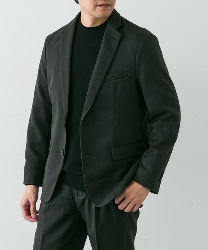LIFE STYLE TAILOR 羊毛感軟斜紋彈力西裝夾克