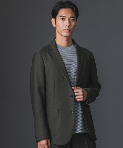 LIFE STYLE TAILOR 仿羊毛斜紋舒適西裝夾克