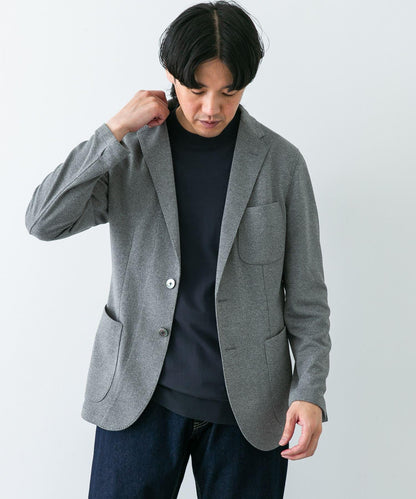 「易護理/速幹」LIFE STYLE TAILOR 混色針織休閒西裝外套