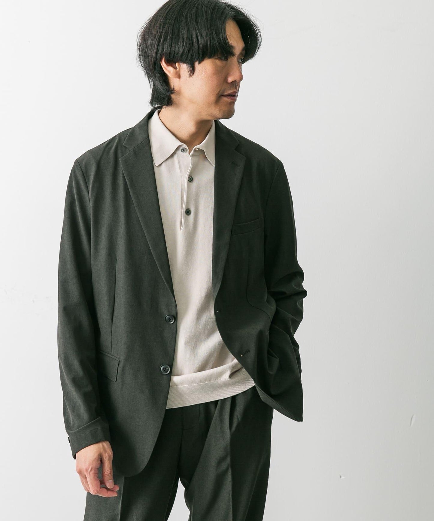 「易護理/速幹」LIFE STYLE TAILOR 可水洗休閒西裝夾克