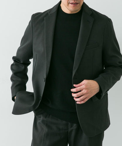LIFE STYLE TAILOR 羊毛感軟斜紋彈力西裝夾克