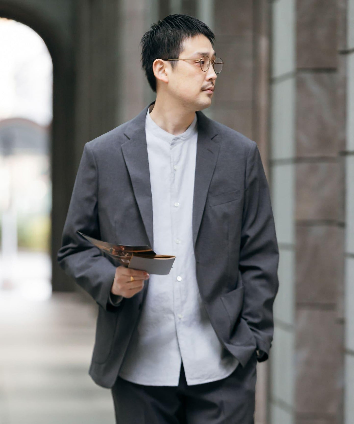 LIFE STYLE TAILOR 亞麻風格舒適夾克