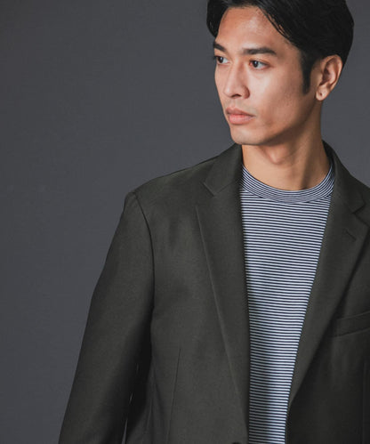 LIFE STYLE TAILOR 仿羊毛斜紋舒適西裝夾克
