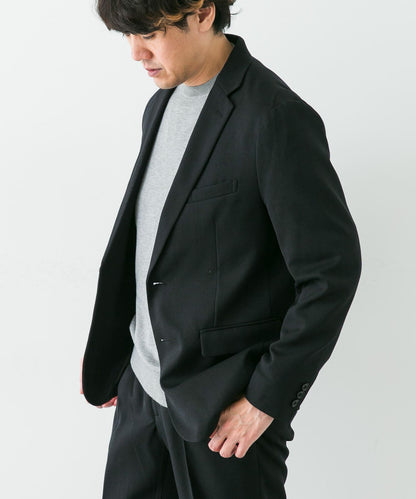 LIFE STYLE TAILOR 羊毛感軟斜紋彈力西裝夾克