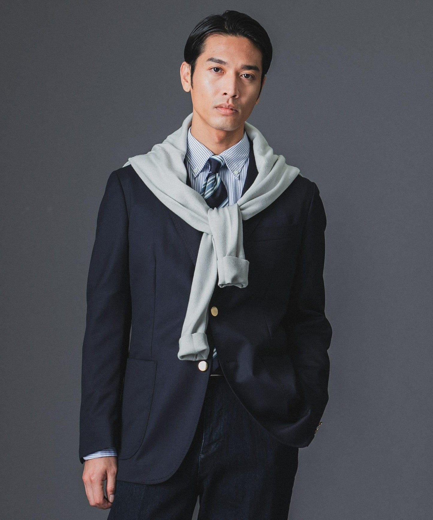 LIFE STYLE TAILOR 金屬紐扣西裝外套