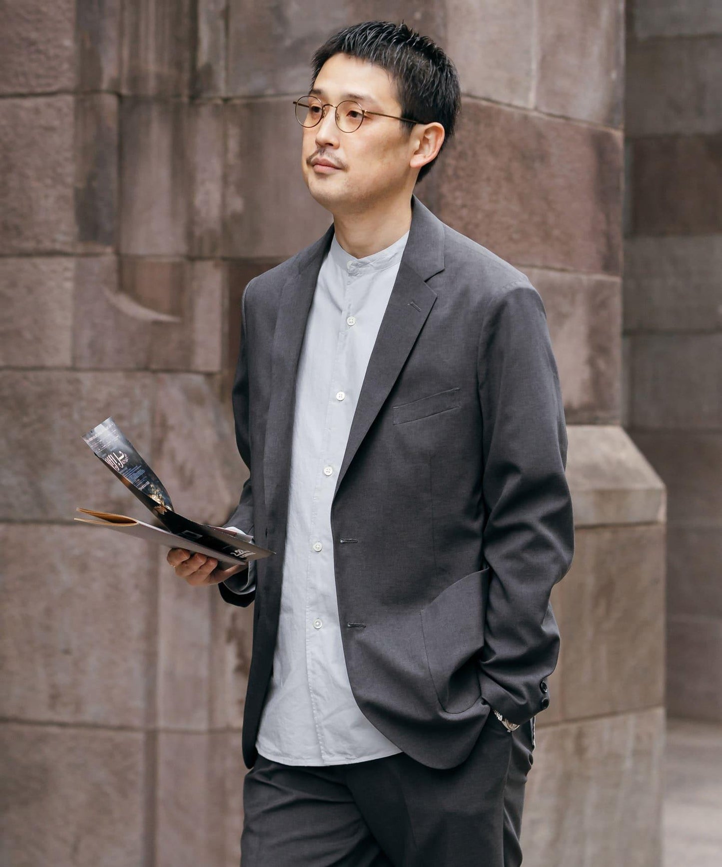 LIFE STYLE TAILOR 亞麻風格舒適夾克