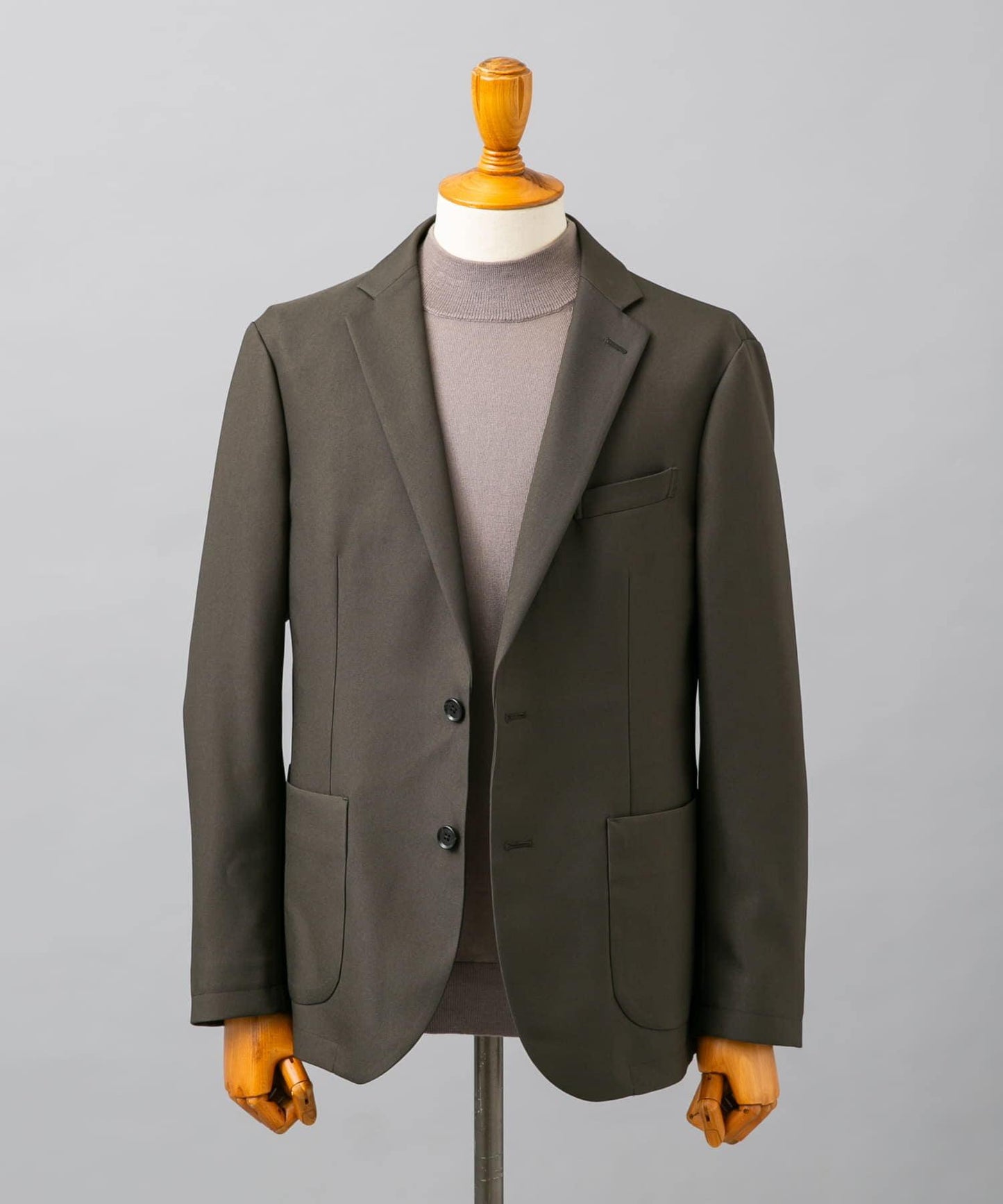 LIFE STYLE TAILOR 仿羊毛斜紋舒適西裝夾克