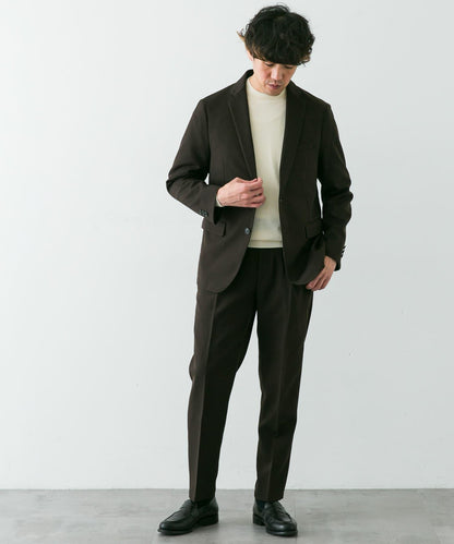 LIFE STYLE TAILOR 羊毛感軟斜紋彈力西裝夾克