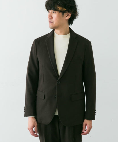 LIFE STYLE TAILOR 羊毛感軟斜紋彈力西裝夾克