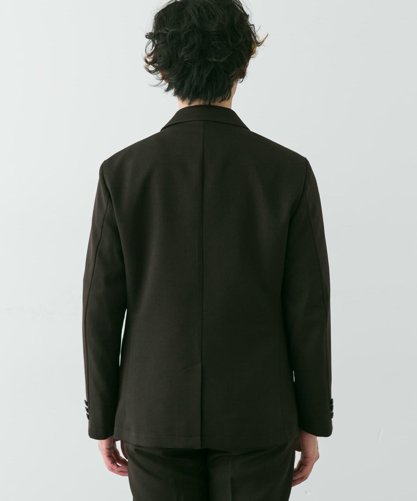 LIFE STYLE TAILOR 羊毛感軟斜紋彈力西裝夾克