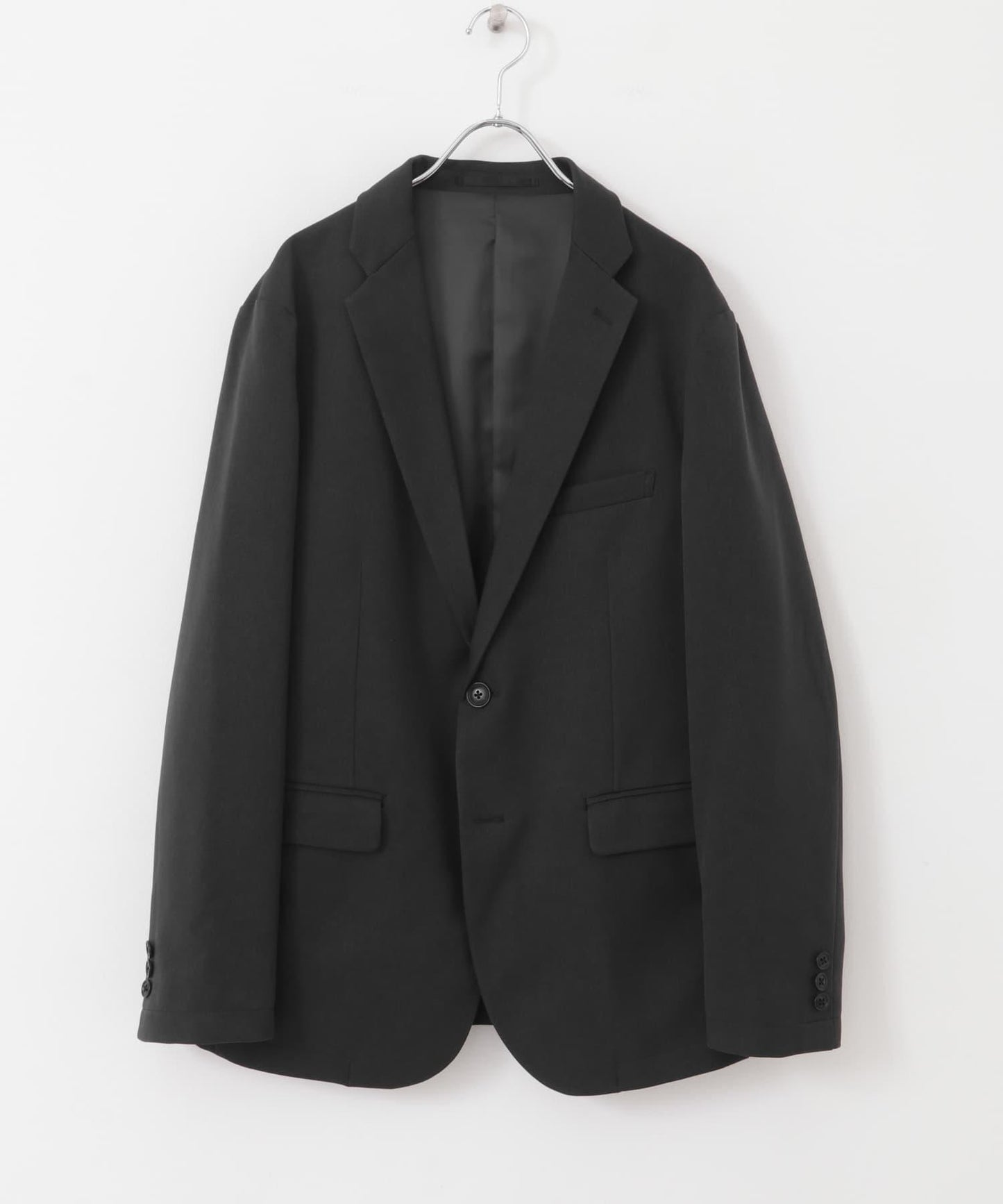 LIFE STYLE TAILOR 羊毛感軟斜紋彈力西裝夾克