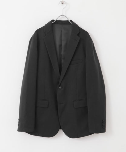 LIFE STYLE TAILOR 羊毛感軟斜紋彈力西裝夾克