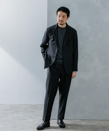 LIFE STYLE TAILOR 仿羊毛斜紋舒適西裝夾克