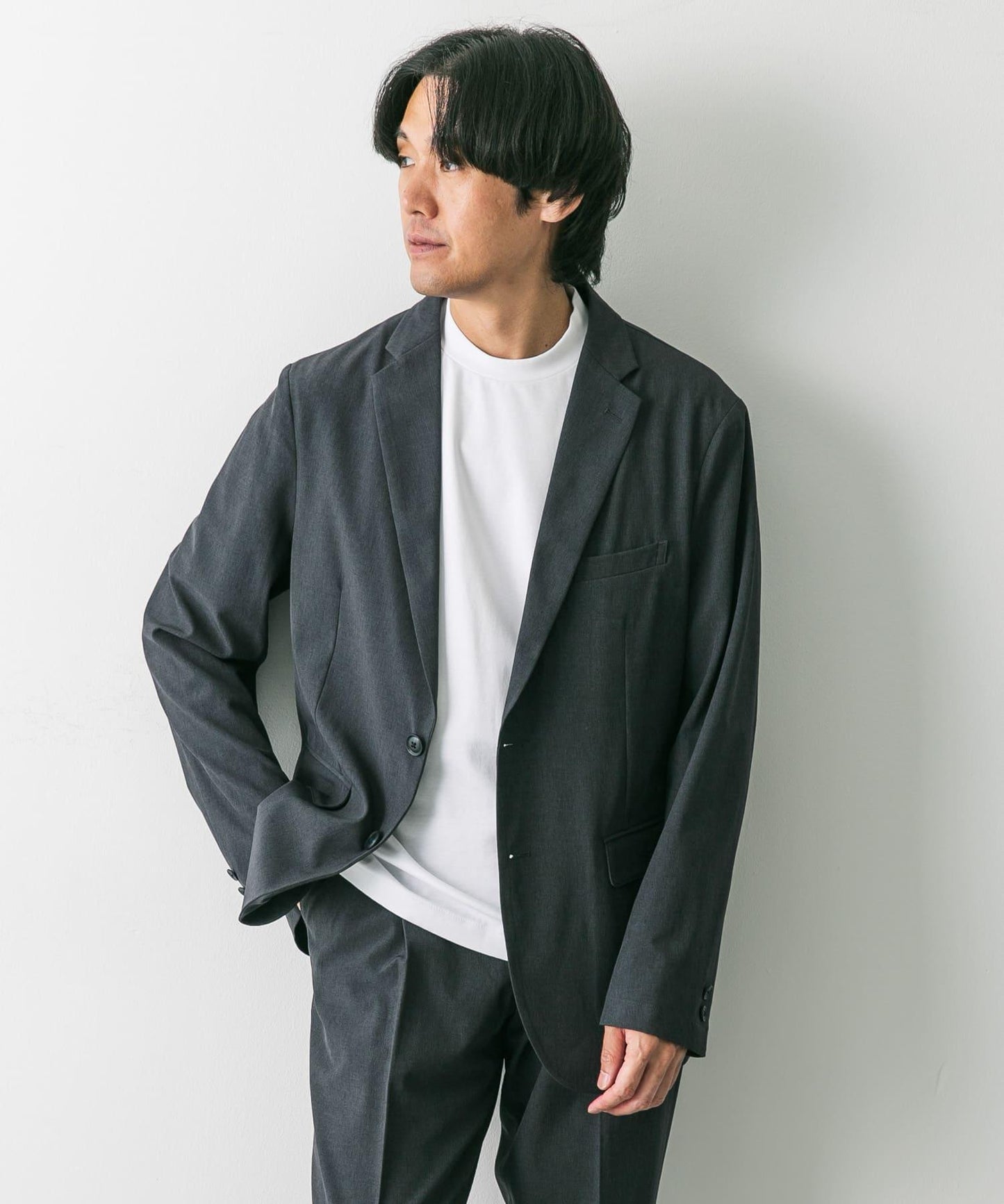 「易護理/速幹」LIFE STYLE TAILOR 可水洗休閒西裝夾克