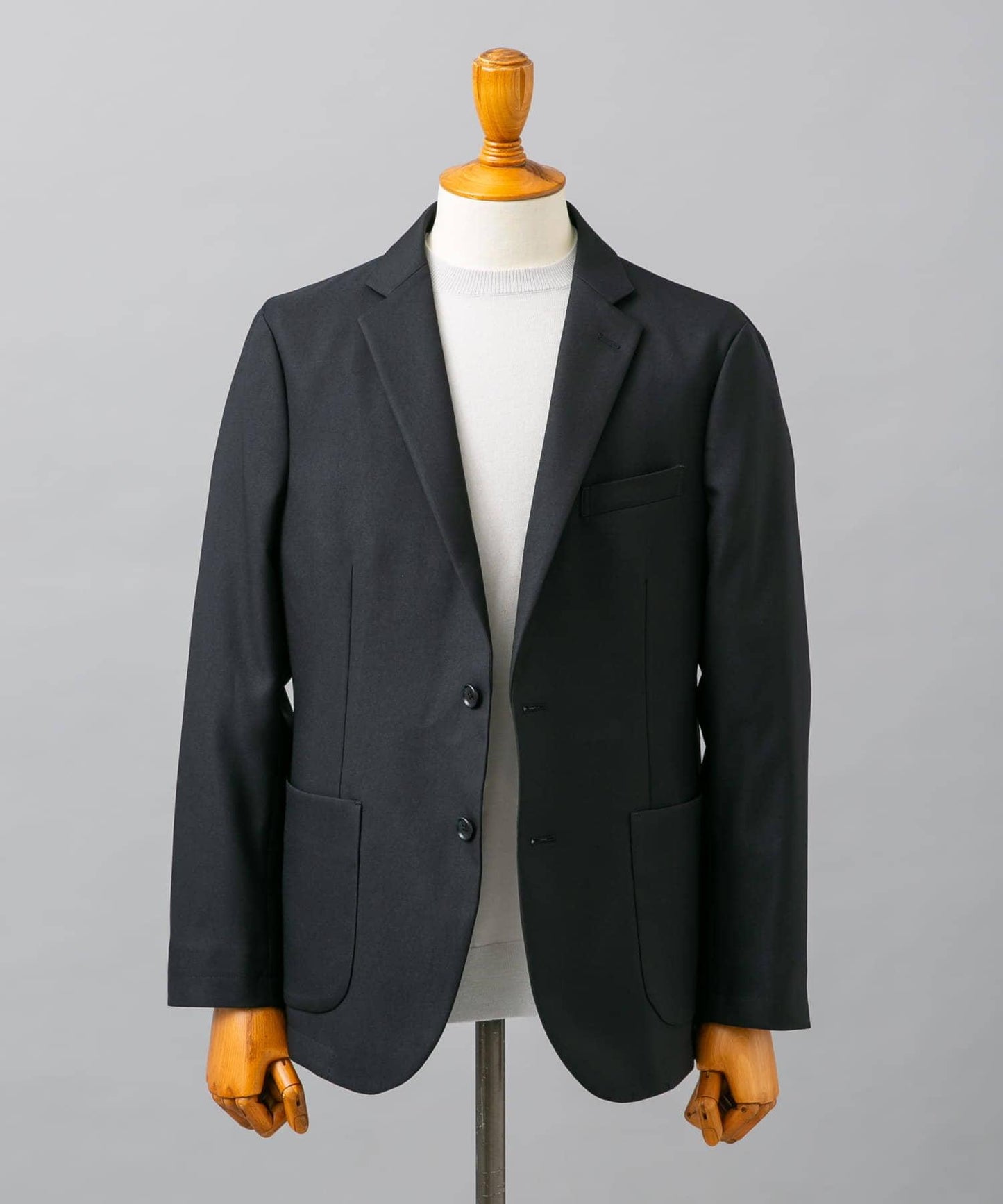 LIFE STYLE TAILOR 仿羊毛斜紋舒適西裝夾克