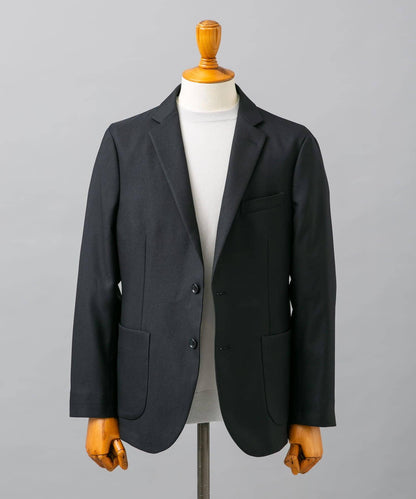 LIFE STYLE TAILOR 仿羊毛斜紋舒適西裝夾克