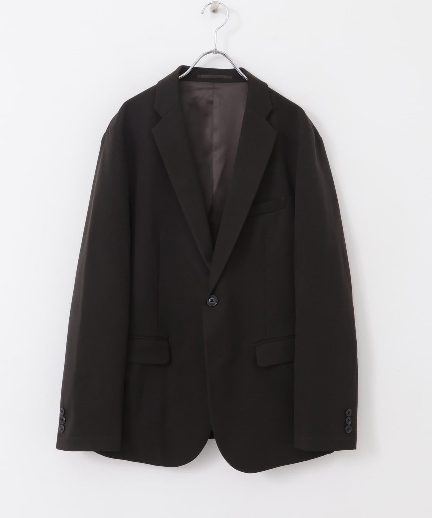 LIFE STYLE TAILOR 羊毛感軟斜紋彈力西裝夾克