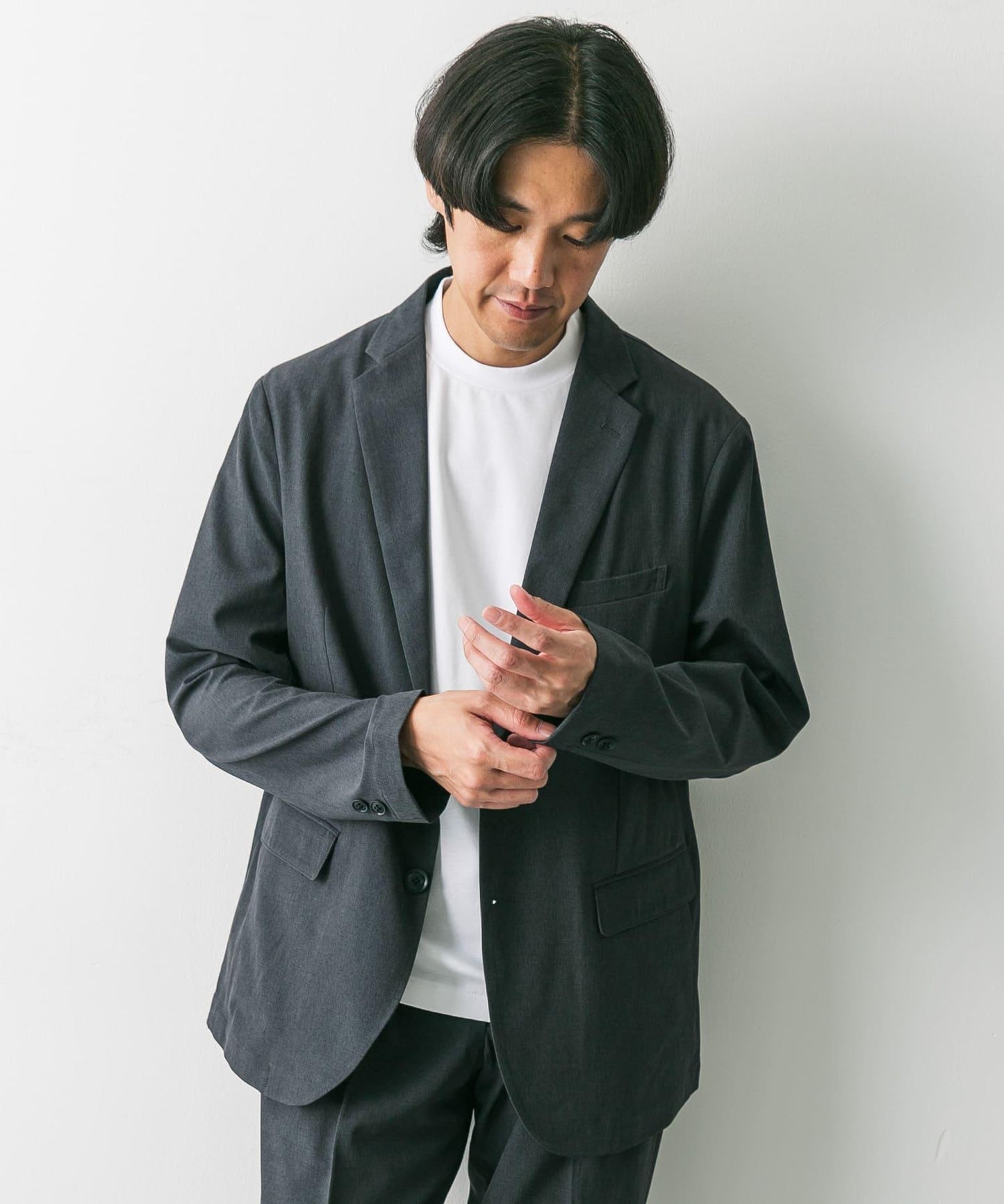 「易護理/速幹」LIFE STYLE TAILOR 可水洗休閒西裝夾克