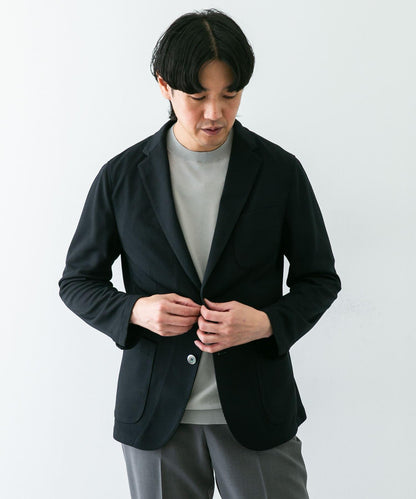 「易護理/速幹」LIFE STYLE TAILOR 混色針織休閒西裝外套