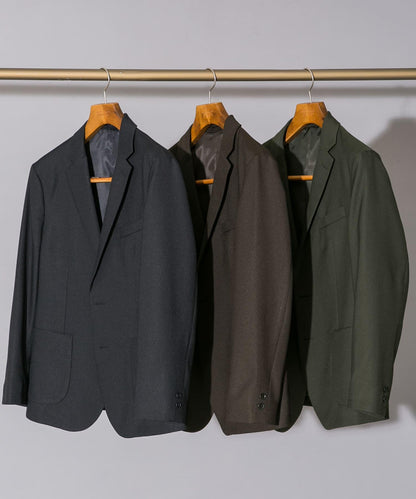 LIFE STYLE TAILOR 仿羊毛斜紋舒適西裝夾克