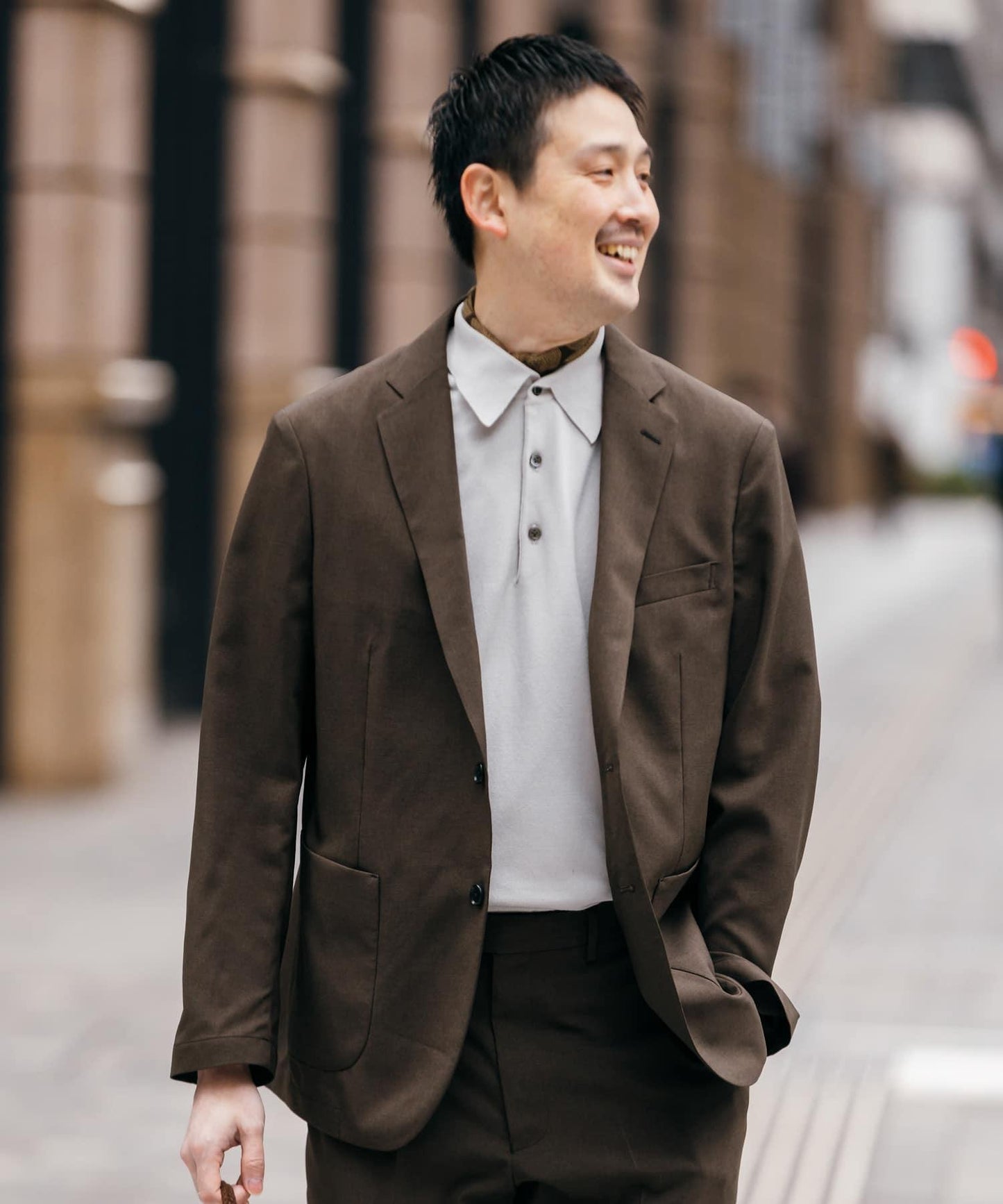 LIFE STYLE TAILOR 亞麻風格舒適夾克