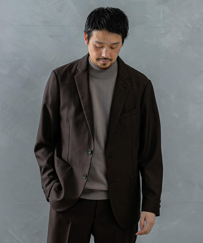 LIFE STYLE TAILOR 仿羊毛斜紋舒適西裝夾克