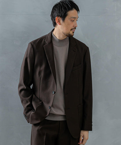 LIFE STYLE TAILOR 仿羊毛斜紋舒適西裝夾克